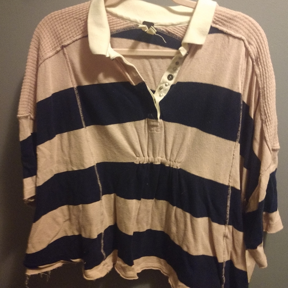 Free People rugby shirt